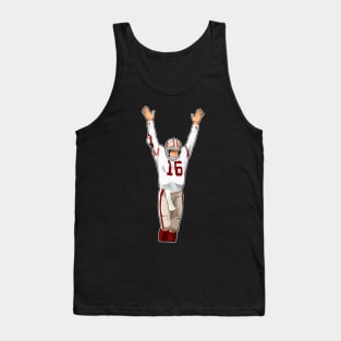 Joe Montana #16 Celebrates Touchdown Tank Top